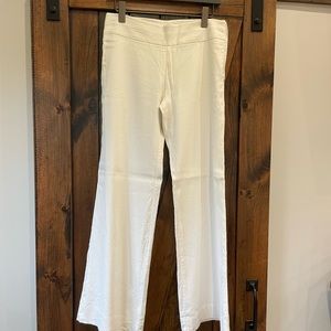 White linen pants